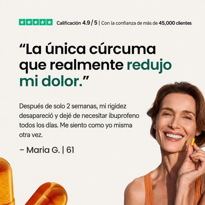 Muévete con más comodidad con cúrcuma y curcumina